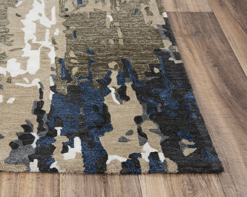 Metro Collection - Modern Brown 5' X 7'