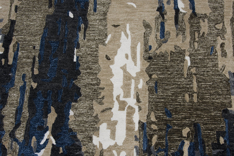 Metro Collection - Modern Brown 5' X 7'