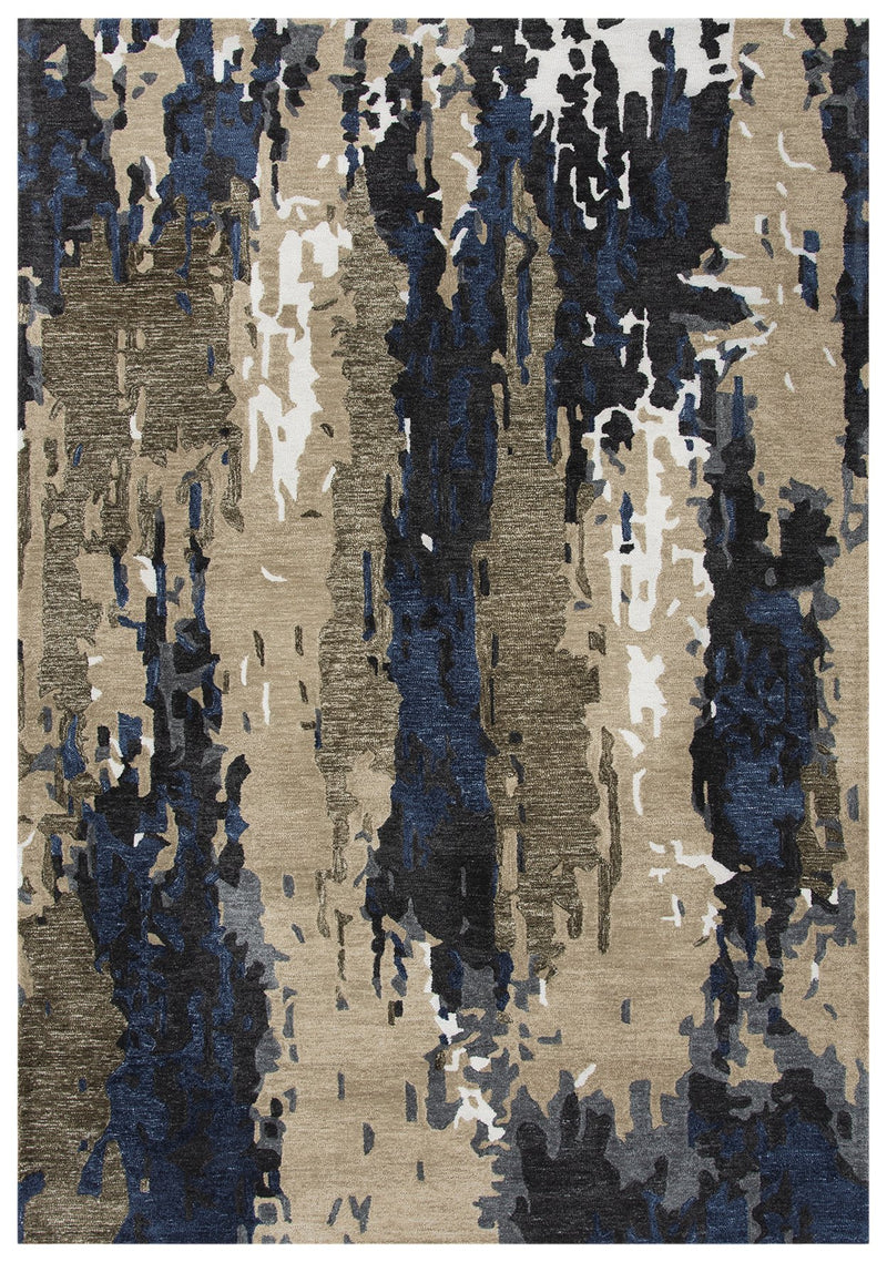 Metro Collection - Modern Brown 5' X 7'