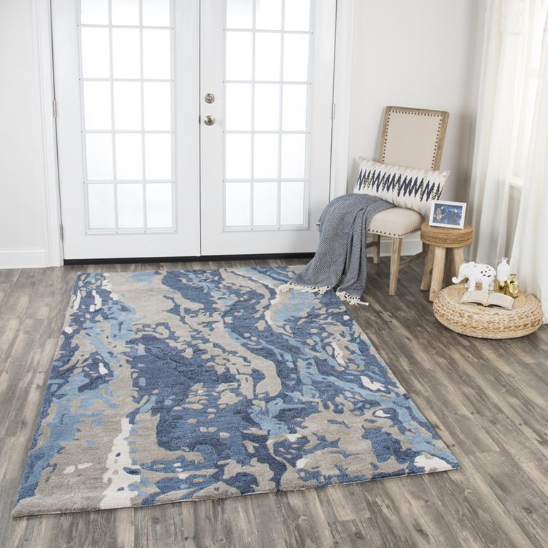 Mod Collection - Contemporary Blue 8' X 10'