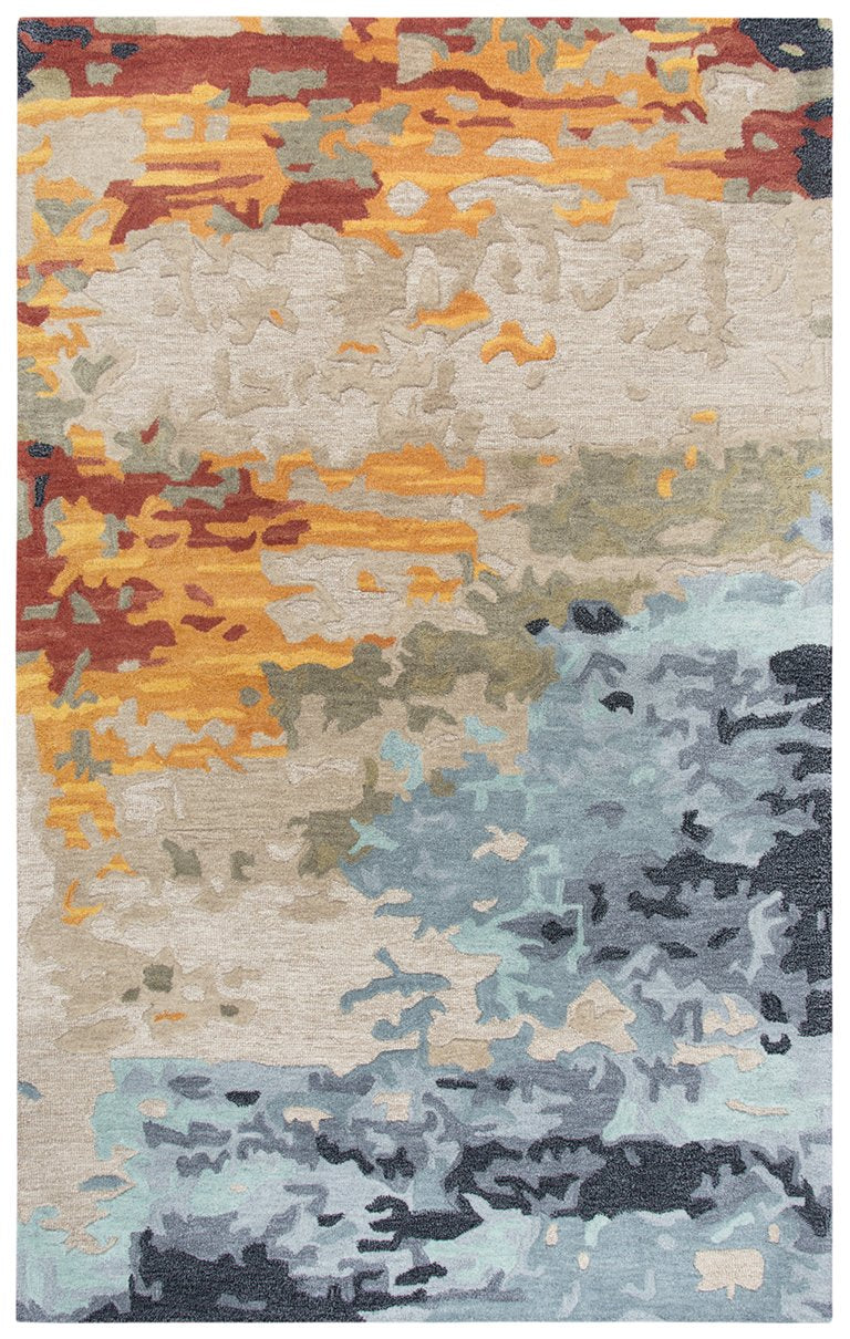 Mod Collection - Contemporary Brown 5' X 8'