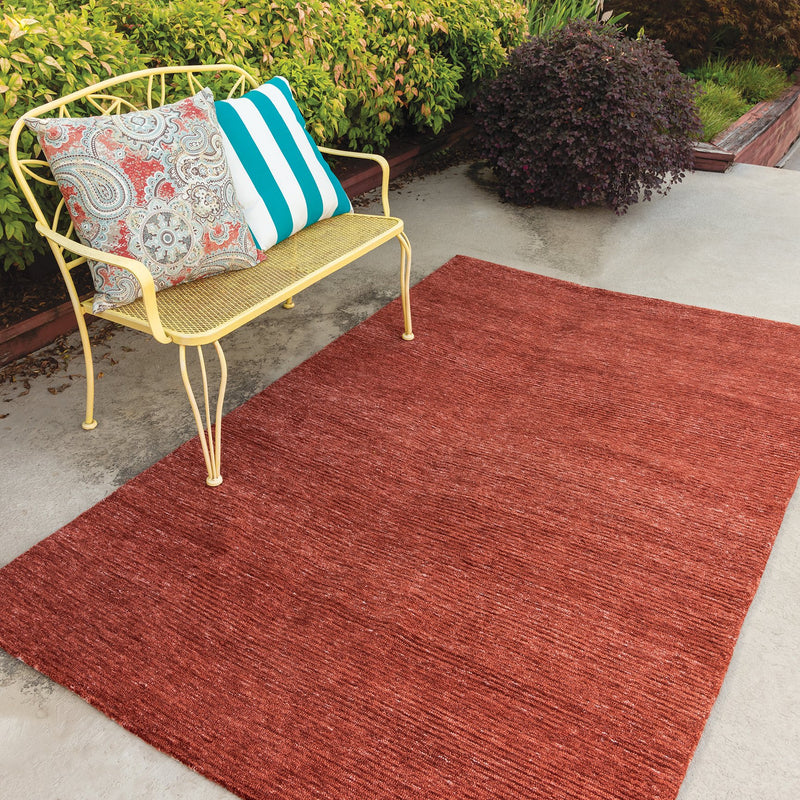 Mason  Park Collection - Casual Red 5' X 7'