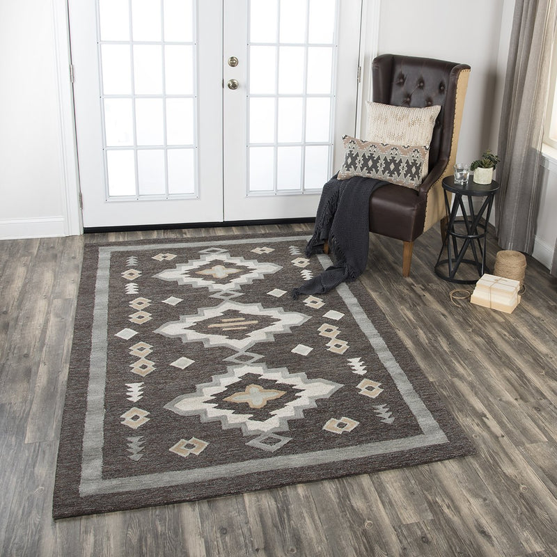 Mesa Collection - Southwest Gray 5' X 8'