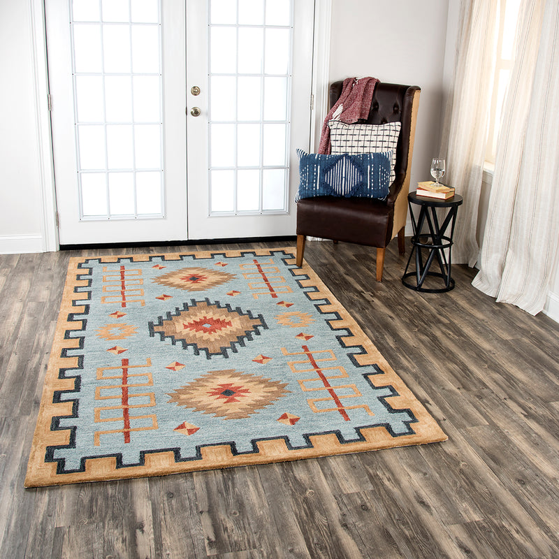 Mesa Collection - Southwest Blue 8' X 11'
