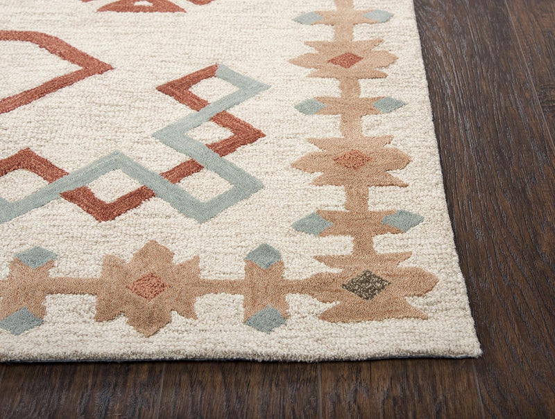 Mesa Collection - Southwest Ivory & White Extra Large