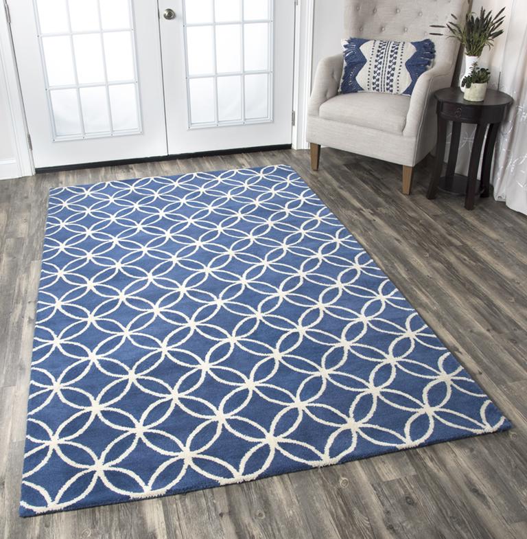 Opus Collection - Transitional Blue 3' X 5'