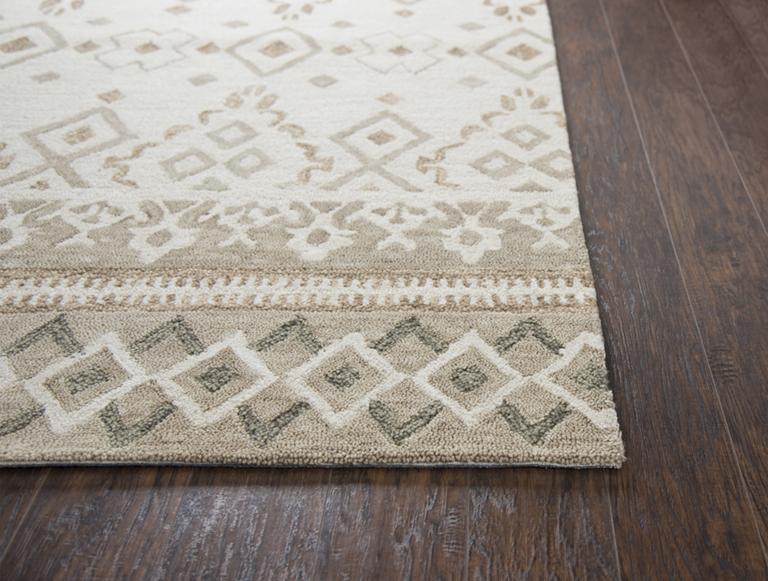 Opulent Collection - Transitional Ivory & White 2' Runner