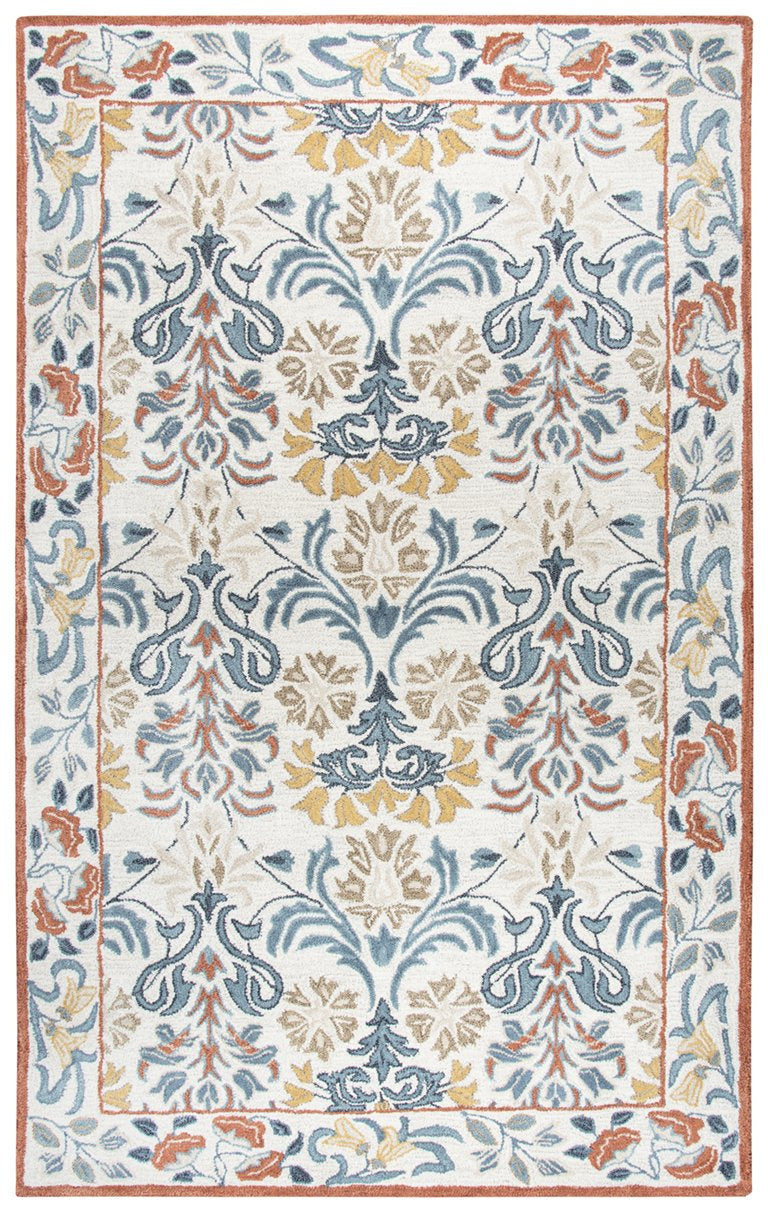 Opulent Collection - Transitional Ivory & White 2' Runner