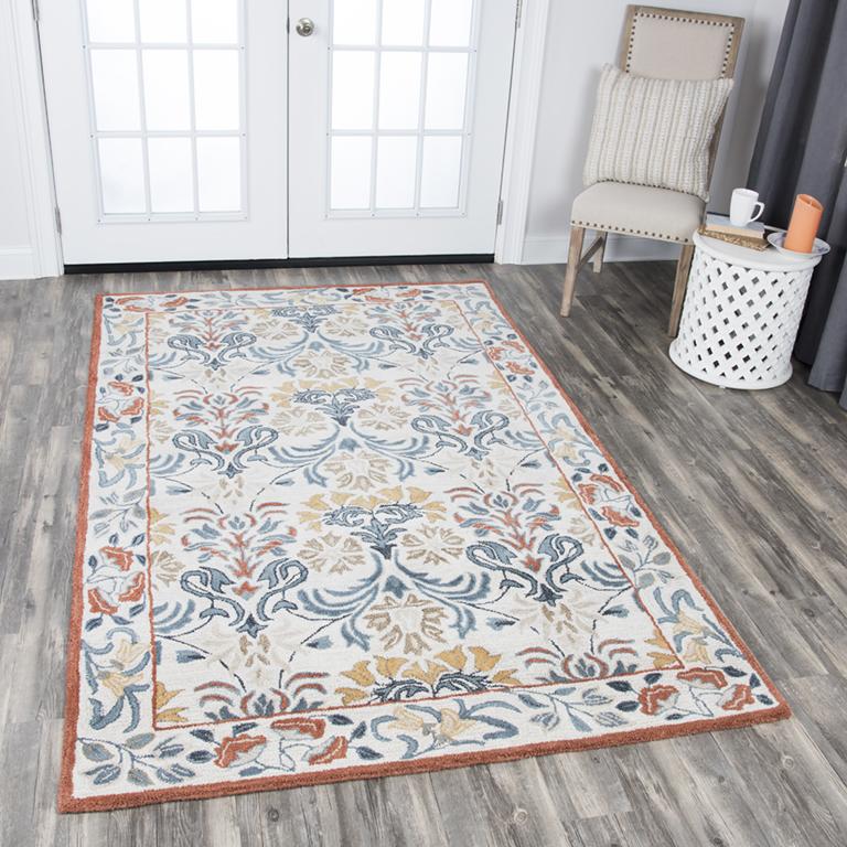 Opulent Collection - Transitional Ivory & White 5' X 8'