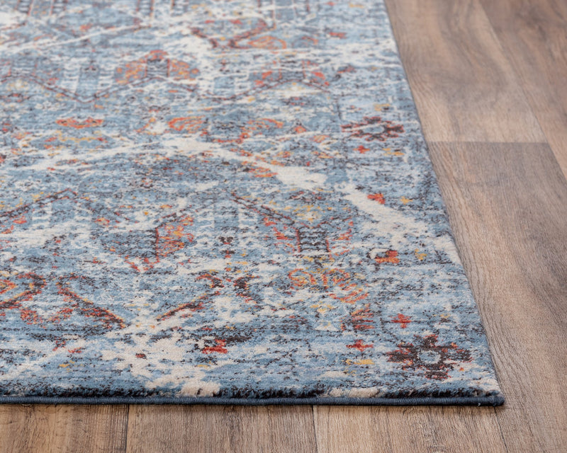 Ovation Collection - Transitional Blue 5' X 8'
