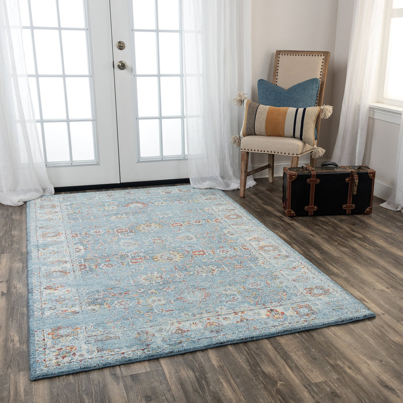 Ovation Collection - Transitional Blue 5' X 8'