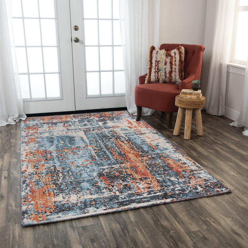 Premier Collection - Transitional Blue 5' X 8'