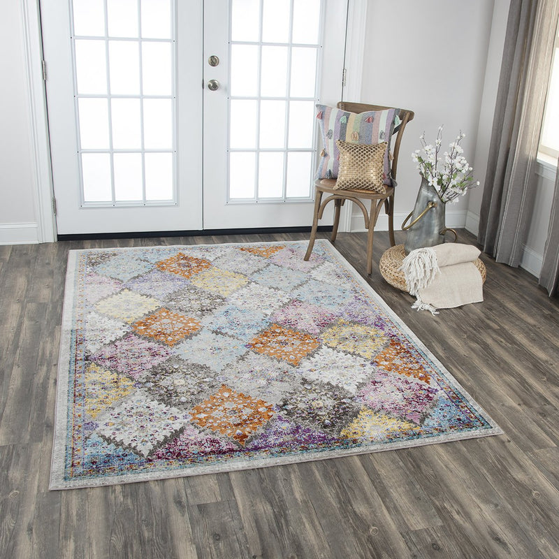 Princeton Collection - Transitional Ivory & White 5' X 7'