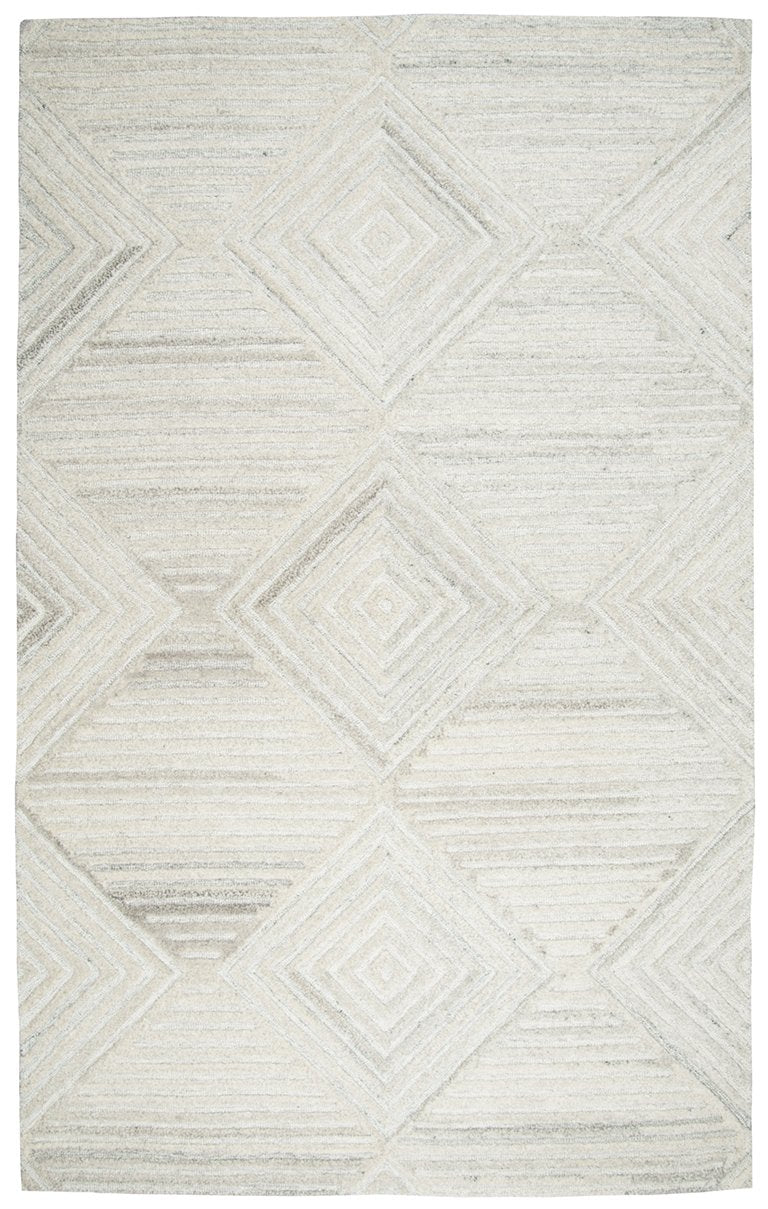 Suffolk Collection - Transitional Ivory & White 3' X 5'