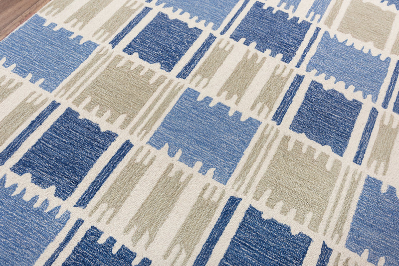 Tetra Collection - Transitional Blue 5' X 8'