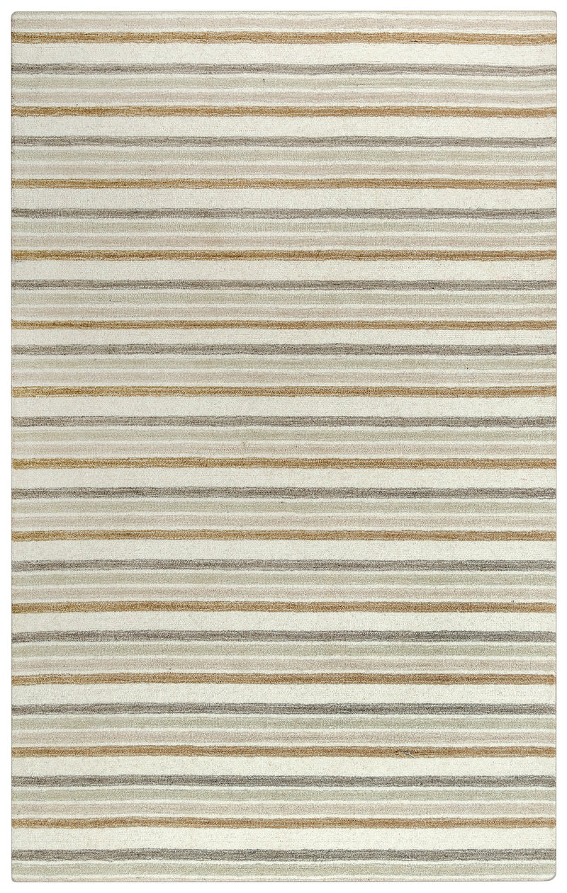 Tetra Collection - Transitional Ivory & White 9' X 12'