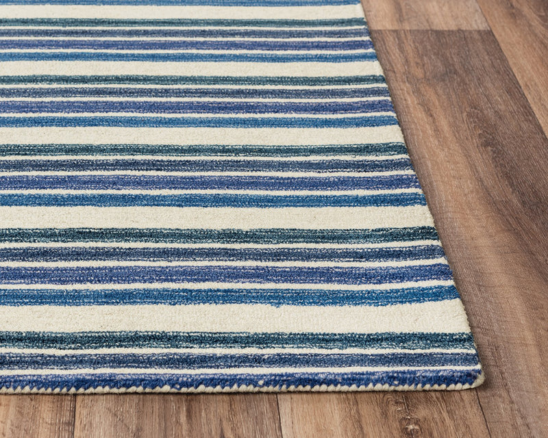 Tetra Collection - Transitional Blue 5' X 8'