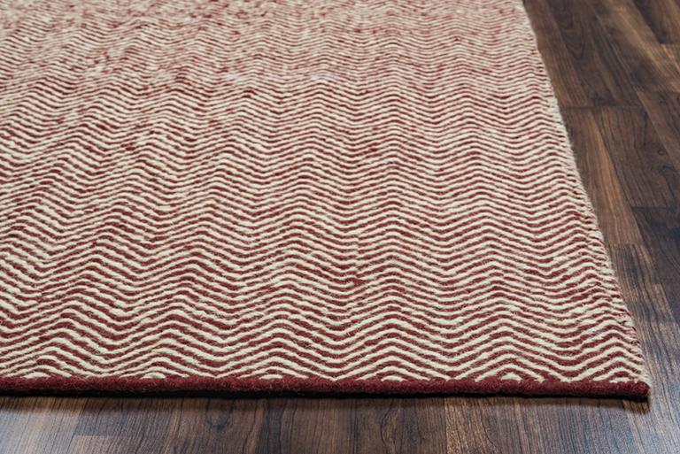 Twist Collection - Casual Red 5' X 8'