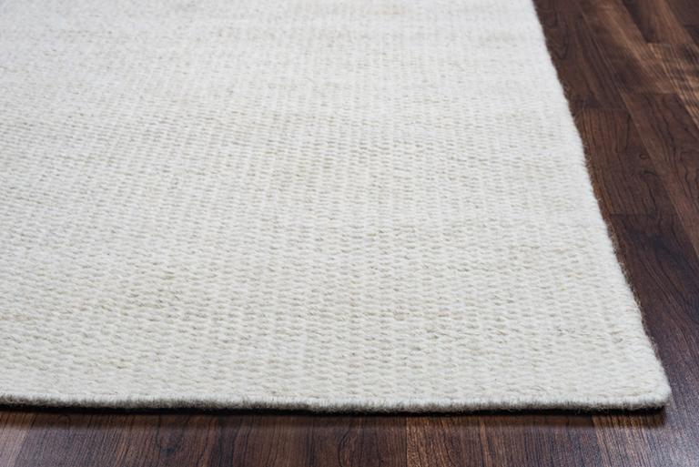 Twist Collection - Casual Ivory & White 5' X 8'