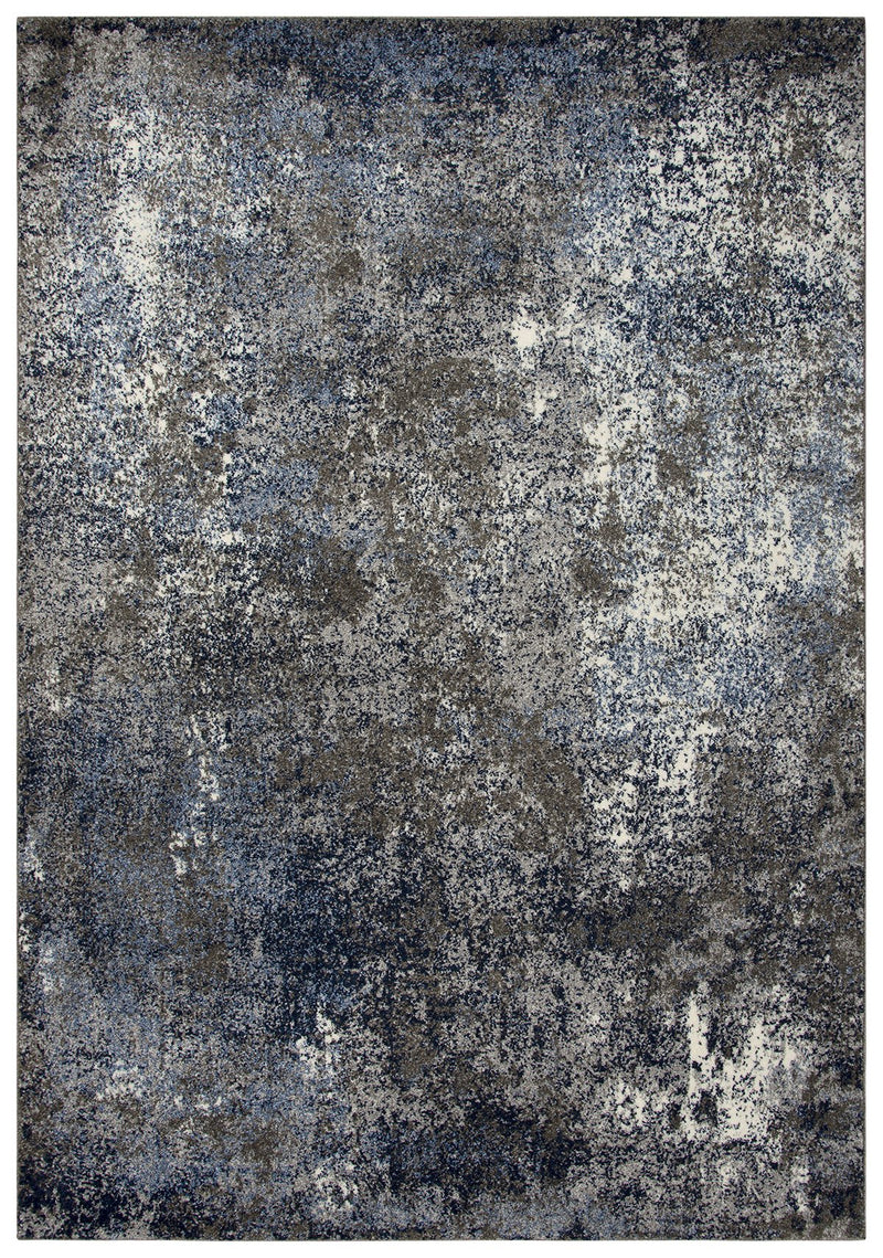 Valencia Collection - Modern Ivory & White 6' X 9'