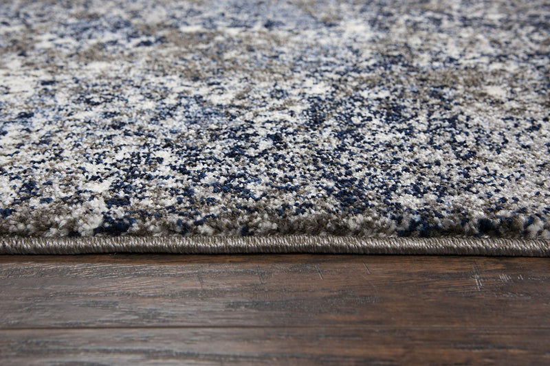 Valencia Collection - Modern Ivory & White 6' X 9'