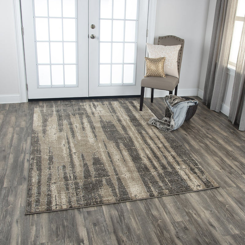 Valencia Collection - Modern Brown 9' X 12'