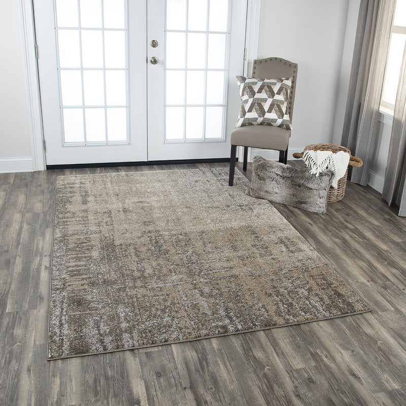 Valencia Collection - Modern Brown 4' X 6'