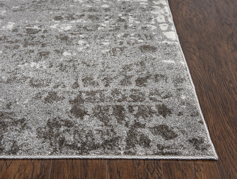 Valencia Collection - Modern Ivory & White 9' X 12'
