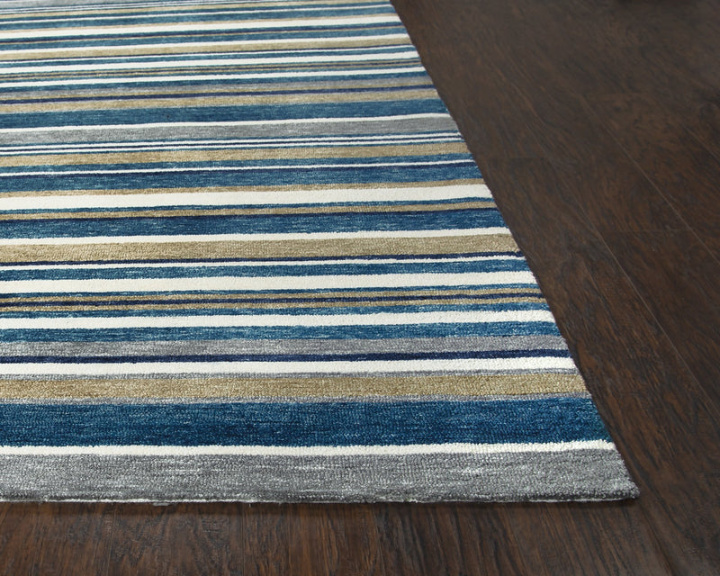 Villa Collection - Transitional Blue 5' X 7'