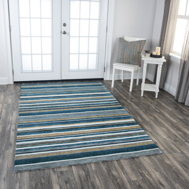 Villa Collection - Transitional Blue 9' X 12'