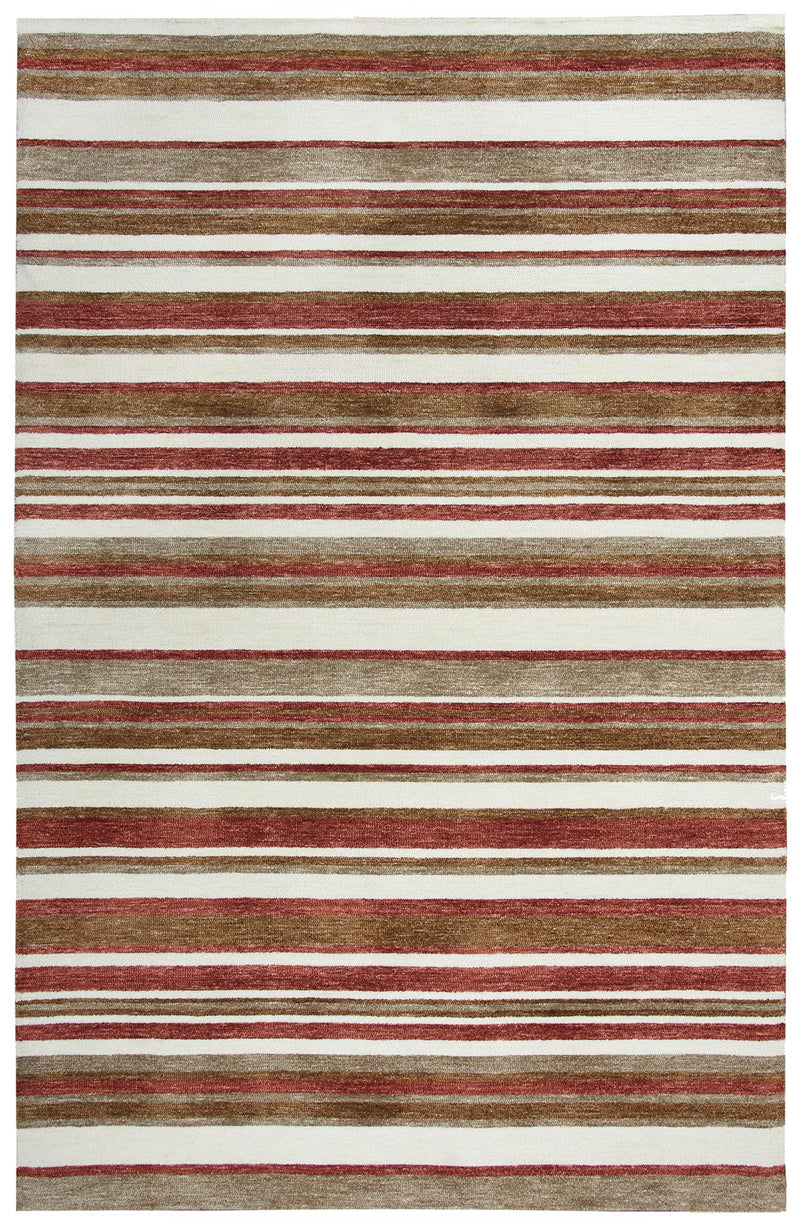 Villa Collection - Transitional Red 5' X 7'