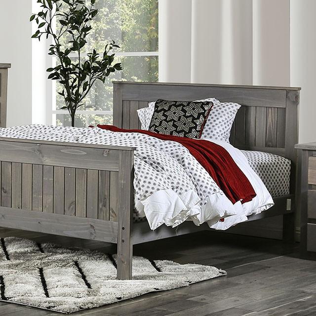 Rockwall | Queen Bed | Weathered Gray