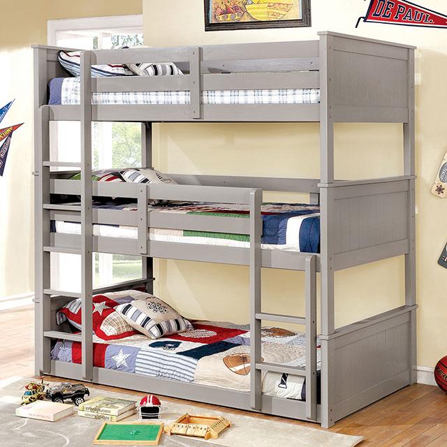 Therese | Twin Triple Decker Bed | 3-Tiered Bunk Bed