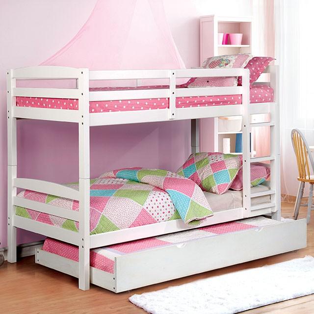 Elaine | Twin/Twin Bunk Bed | White