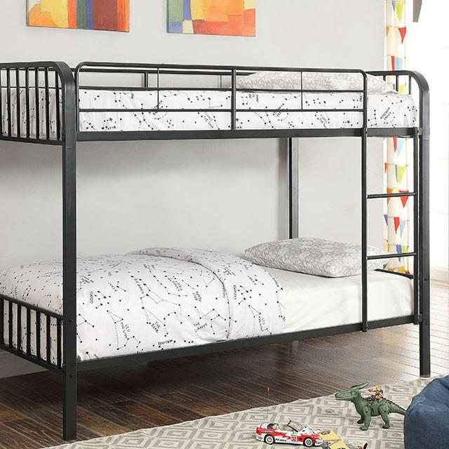 Clement | Twin/Twin Bunk Bed | Black