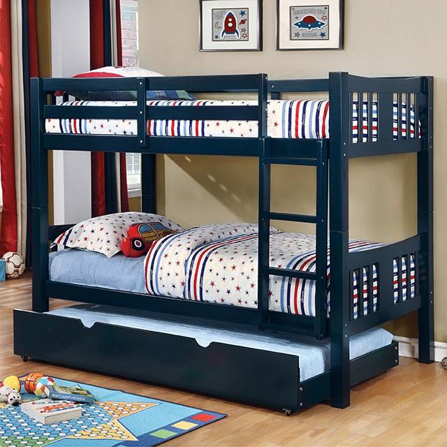 Cameron | Twin/Twin Bunk Bed | Blue