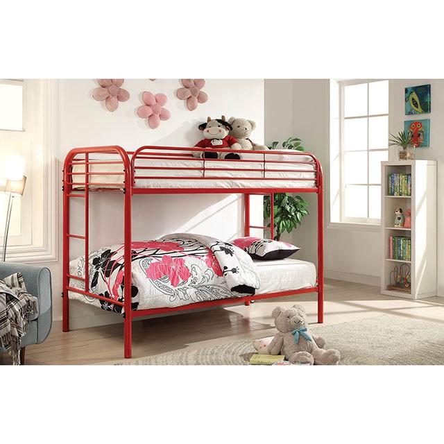 Opal | Twin/Twin Bunk Bed | Red