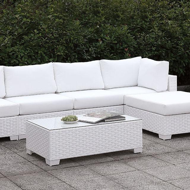 Somani | L-Sectional W/ RIGHT Chaise + Coffee Table | White