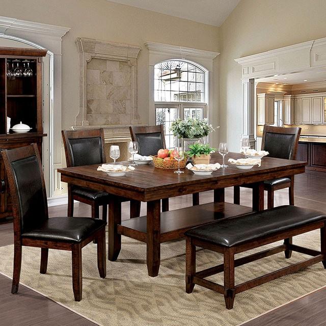 Meagan | Dining Table | Brown Cherry, Espresso