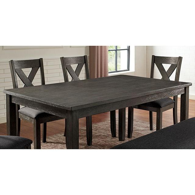 Cilgerran | Dining Table | Gray, Dark Gray