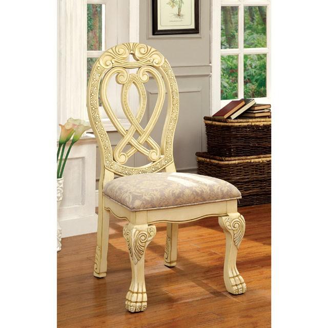 Wyndmere | Side Chair (2/Box) | Vintage White, Beige