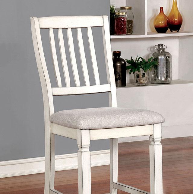 Kaliyah | Counter Ht. Chair (2/Ctn) | Antique White
