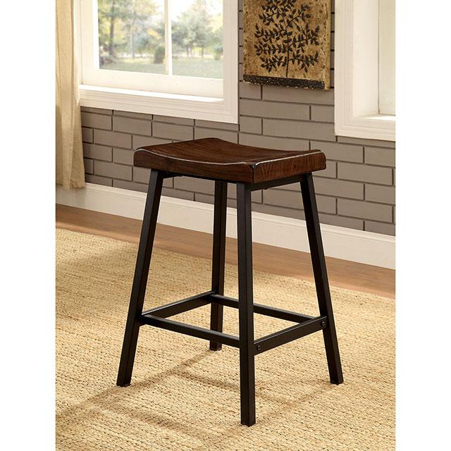 Lainey | Counter Ht. Chair (2/Ctn) | Medium Weathered Oak/Black