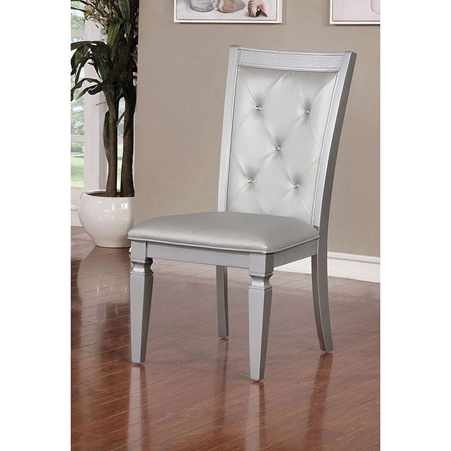 Alena | Side Chair (2/Ctn) | Silver