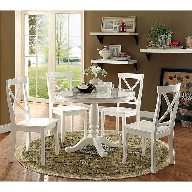 Penelope | Side Chair (2/Box) | White