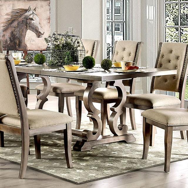 Patience | Dining Table | Rustic Natural Tone, Beige