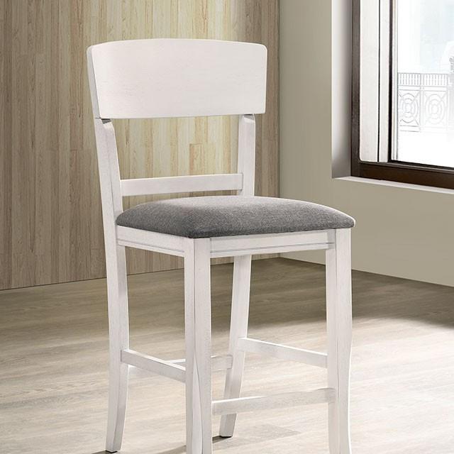 Stacie | Counter Ht. Chair (2/Ctn) | White, Gray