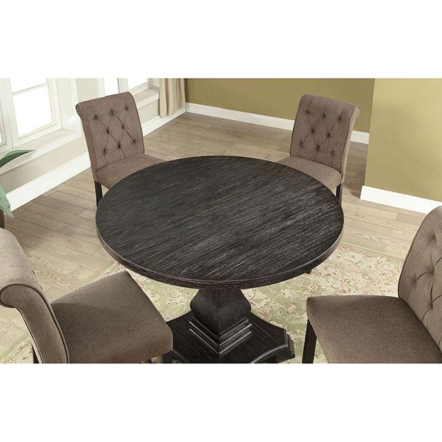 Nerissa | Round Counter Ht. Table | Antique Black