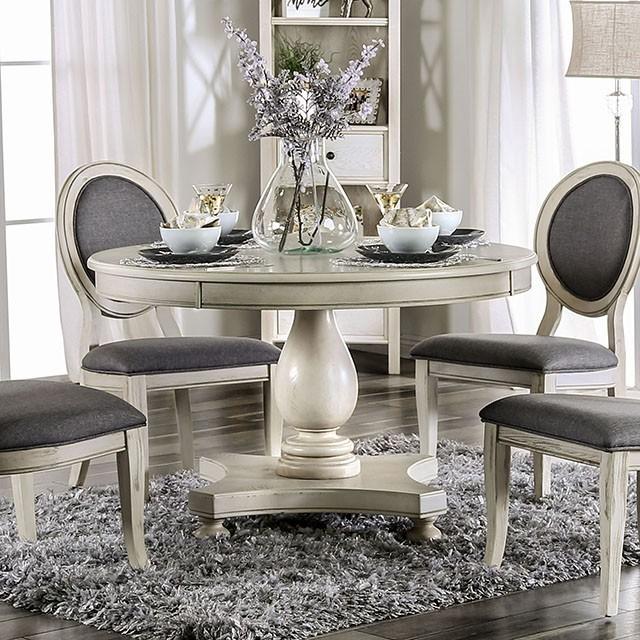 Kathryn | Round Dining Table | Antique White