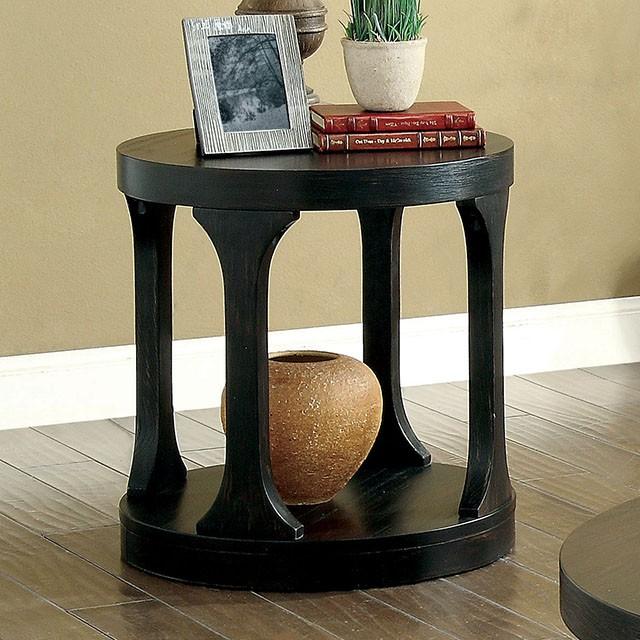 Carrie | End Table | Antique Black